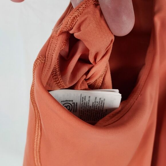 Athleta Women’s M Orange Crop Tank High Neck Racer‑Back Activewear - Picture 6 of 14